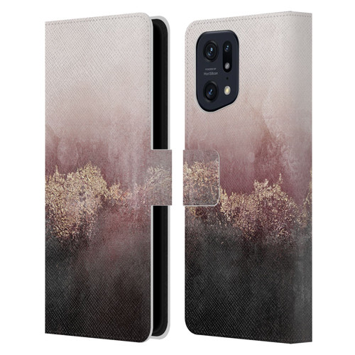 Elisabeth Fredriksson Sparkles Pink Sky Leather Book Wallet Case Cover For OPPO Find X5