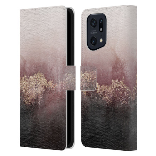 Elisabeth Fredriksson Sparkles Pink Sky Leather Book Wallet Case Cover For OPPO Find X5 Pro