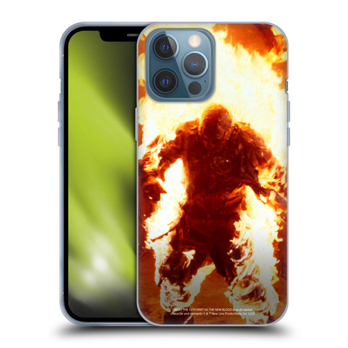 Friday the 13th Part VII The New Blood Graphics Jason Voorhees On Fire Soft Gel Case for Apple iPhone 13 Pro Max