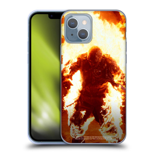 Friday the 13th Part VII The New Blood Graphics Jason Voorhees On Fire Soft Gel Case for Apple iPhone 14