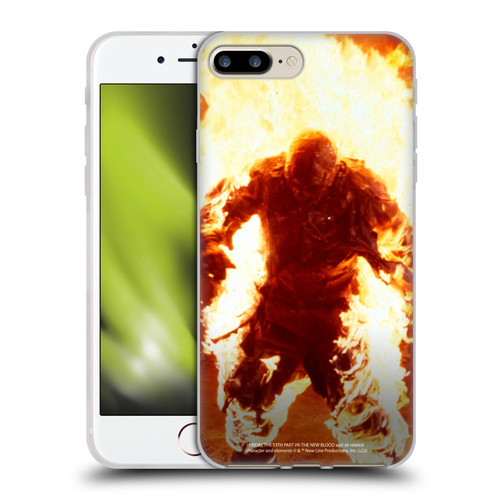 Friday the 13th Part VII The New Blood Graphics Jason Voorhees On Fire Soft Gel Case for Apple iPhone 7 Plus / iPhone 8 Plus
