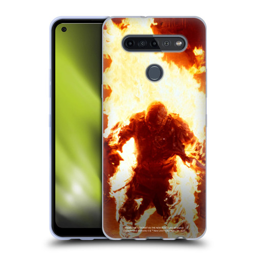 Friday the 13th Part VII The New Blood Graphics Jason Voorhees On Fire Soft Gel Case for LG K51S