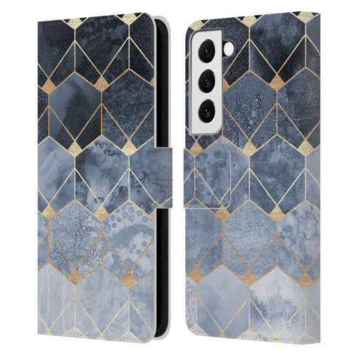 Elisabeth Fredriksson Sparkles Hexagons And Diamonds Leather Book Wallet Case Cover For Samsung Galaxy S22 5G