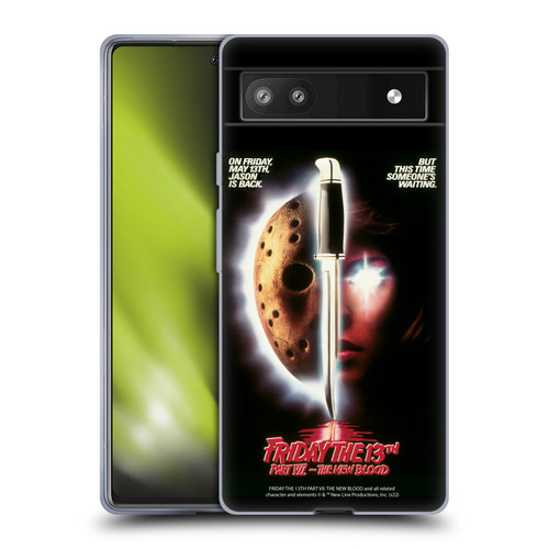 Friday the 13th Part VII The New Blood Graphics Key Art Soft Gel Case for Google Pixel 6a