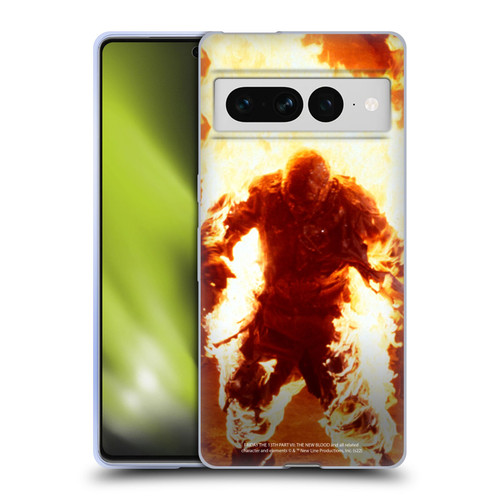 Friday the 13th Part VII The New Blood Graphics Jason Voorhees On Fire Soft Gel Case for Google Pixel 7 Pro