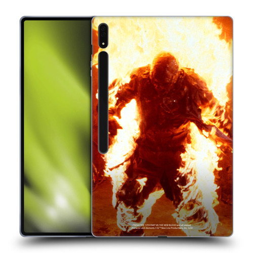 Friday the 13th Part VII The New Blood Graphics Jason Voorhees On Fire Soft Gel Case for Samsung Galaxy Tab S8 Ultra