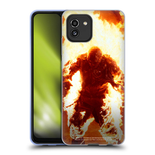 Friday the 13th Part VII The New Blood Graphics Jason Voorhees On Fire Soft Gel Case for Samsung Galaxy A03 (2021)