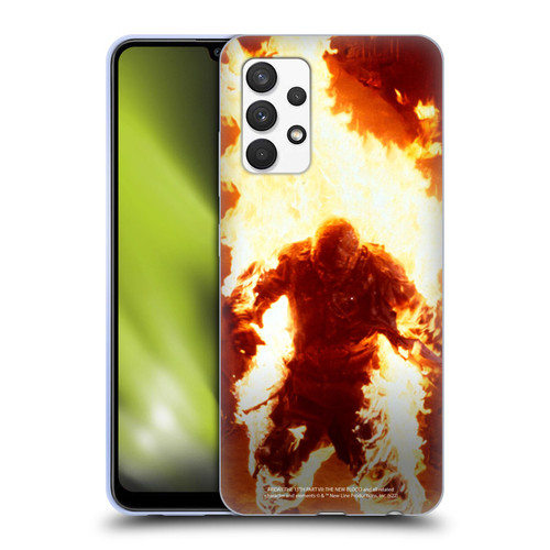 Friday the 13th Part VII The New Blood Graphics Jason Voorhees On Fire Soft Gel Case for Samsung Galaxy A32 (2021)