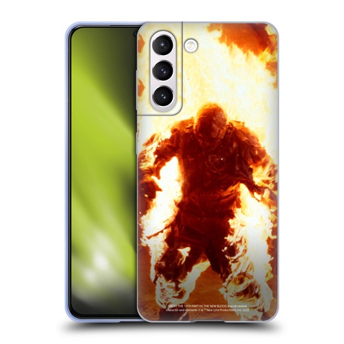 Friday the 13th Part VII The New Blood Graphics Jason Voorhees On Fire Soft Gel Case for Samsung Galaxy S21 5G