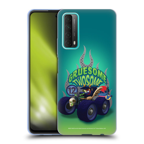 Wacky Races 2016 Graphics Gruesome Twosome Soft Gel Case for Huawei P Smart (2021)