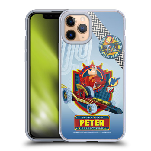 Wacky Races 2016 Graphics Peter Perfect Soft Gel Case for Apple iPhone 11 Pro