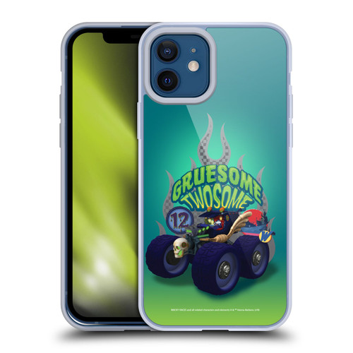 Wacky Races 2016 Graphics Gruesome Twosome Soft Gel Case for Apple iPhone 12 / iPhone 12 Pro