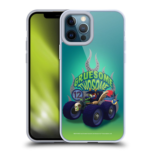 Wacky Races 2016 Graphics Gruesome Twosome Soft Gel Case for Apple iPhone 12 Pro Max