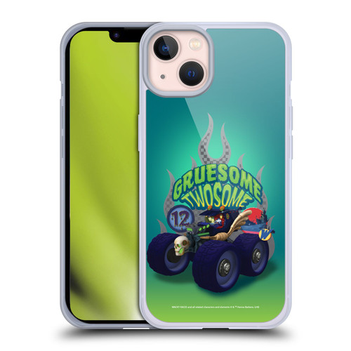 Wacky Races 2016 Graphics Gruesome Twosome Soft Gel Case for Apple iPhone 13