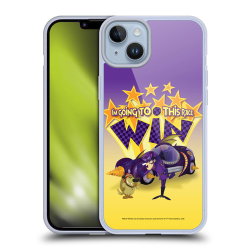 Wacky Races 2016 Graphics Dastardly And Muttley Soft Gel Case for Apple iPhone 14 Plus