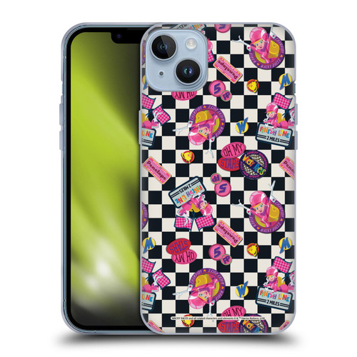 Wacky Races 2016 Graphics Pattern 2 Soft Gel Case for Apple iPhone 14 Plus