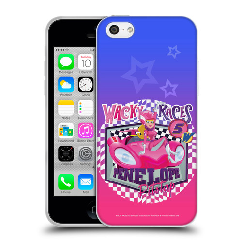 Wacky Races 2016 Graphics Penelope Pitstop Soft Gel Case for Apple iPhone 5c