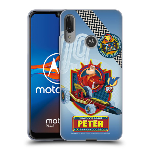 Wacky Races 2016 Graphics Peter Perfect Soft Gel Case for Motorola Moto E6 Plus
