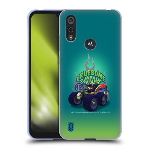 Wacky Races 2016 Graphics Gruesome Twosome Soft Gel Case for Motorola Moto E6s (2020)