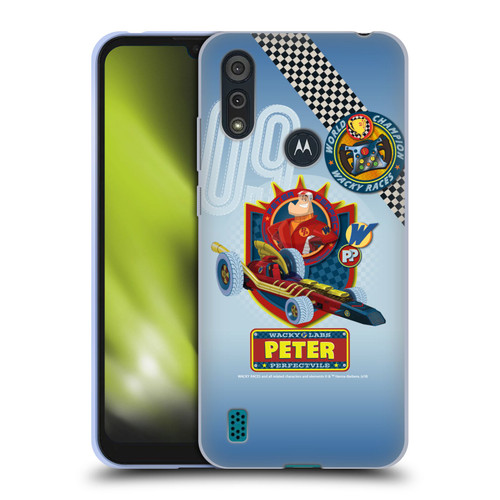 Wacky Races 2016 Graphics Peter Perfect Soft Gel Case for Motorola Moto E6s (2020)