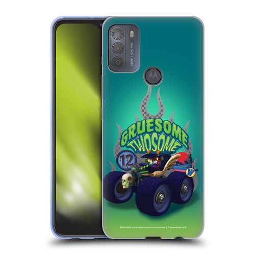 Wacky Races 2016 Graphics Gruesome Twosome Soft Gel Case for Motorola Moto G50
