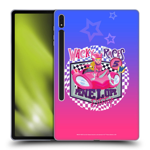 Wacky Races 2016 Graphics Penelope Pitstop Soft Gel Case for Samsung Galaxy Tab S8 Plus
