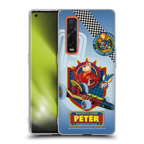 Wacky Races 2016 Graphics Peter Perfect Soft Gel Case for OPPO Find X2 Pro 5G