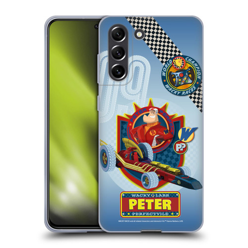 Wacky Races 2016 Graphics Peter Perfect Soft Gel Case for Samsung Galaxy S21 FE 5G