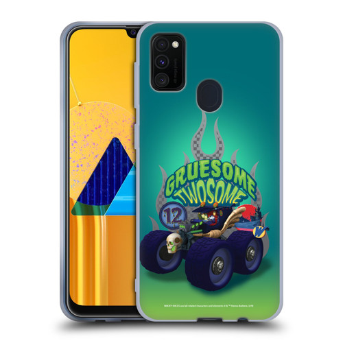 Wacky Races 2016 Graphics Gruesome Twosome Soft Gel Case for Samsung Galaxy M30s (2019)/M21 (2020)
