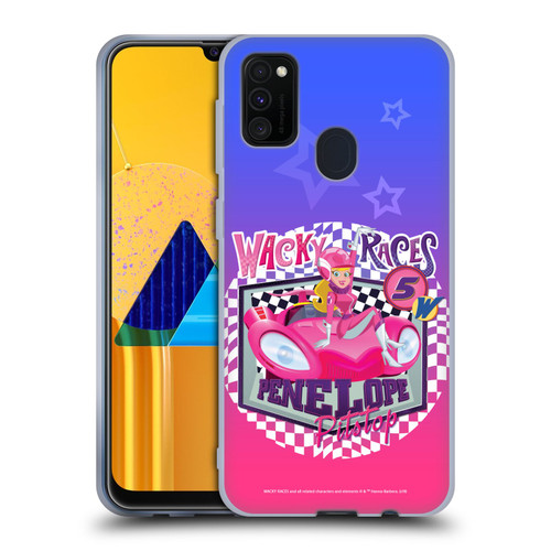 Wacky Races 2016 Graphics Penelope Pitstop Soft Gel Case for Samsung Galaxy M30s (2019)/M21 (2020)