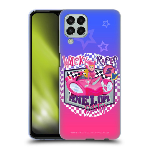 Wacky Races 2016 Graphics Penelope Pitstop Soft Gel Case for Samsung Galaxy M33 (2022)