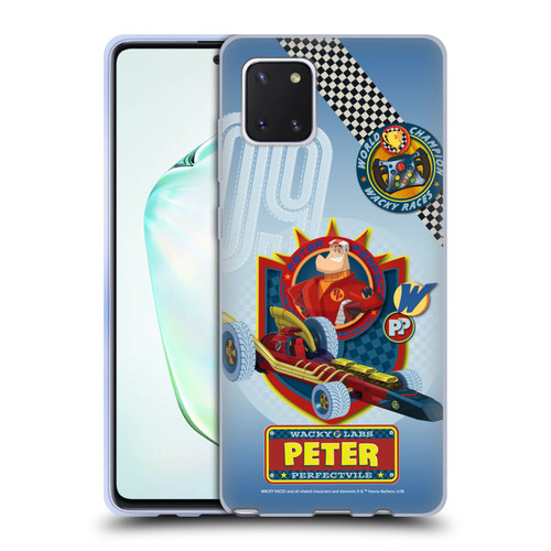 Wacky Races 2016 Graphics Peter Perfect Soft Gel Case for Samsung Galaxy Note10 Lite