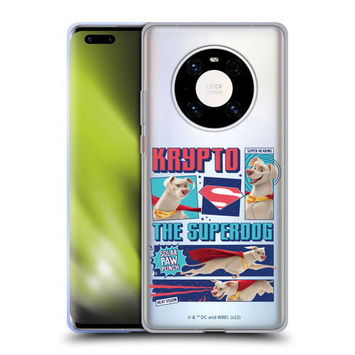 DC League Of Super Pets Graphics Krypto The Superdog Soft Gel Case for Huawei Mate 40 Pro 5G