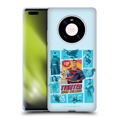 DC League Of Super Pets Graphics Tighten Your Collars Soft Gel Case for Huawei Mate 40 Pro 5G
