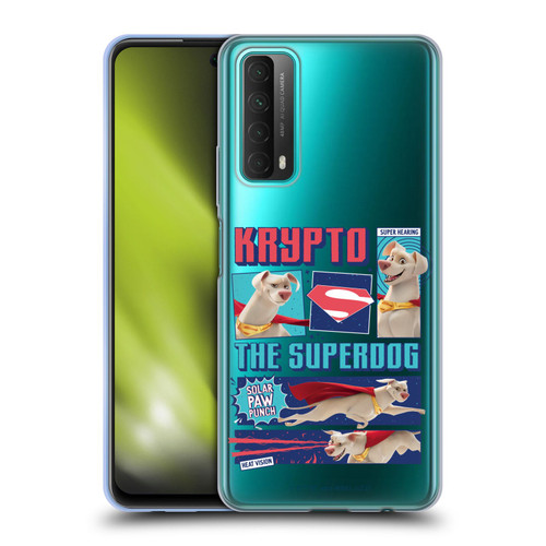 DC League Of Super Pets Graphics Krypto The Superdog Soft Gel Case for Huawei P Smart (2021)