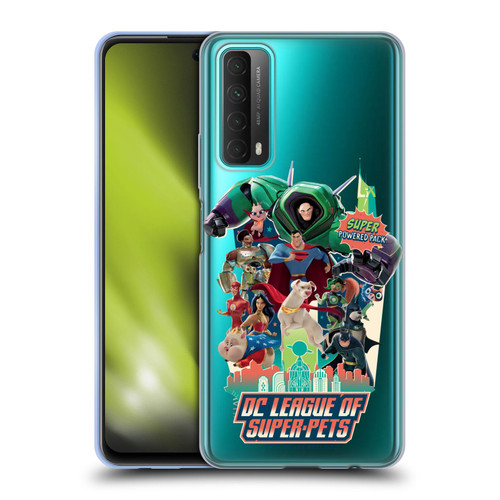 DC League Of Super Pets Graphics Super Powered Pack Soft Gel Case for Huawei P Smart (2021)