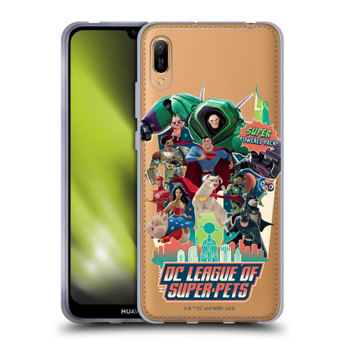 DC League Of Super Pets Graphics Super Powered Pack Soft Gel Case for Huawei Y6 Pro (2019)