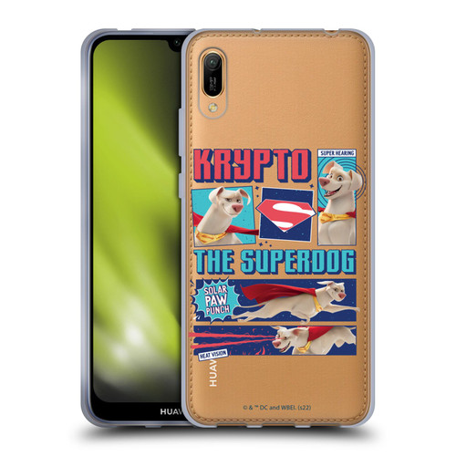 DC League Of Super Pets Graphics Krypto The Superdog Soft Gel Case for Huawei Y6 Pro (2019)