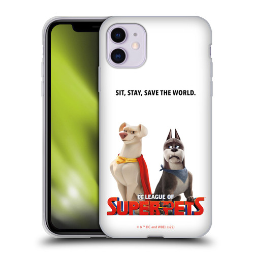 DC League Of Super Pets Graphics Characters 1 Soft Gel Case for Apple iPhone 11