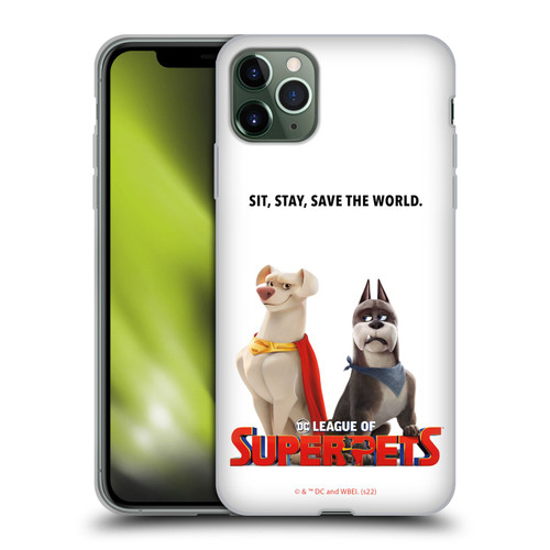 DC League Of Super Pets Graphics Characters 1 Soft Gel Case for Apple iPhone 11 Pro Max