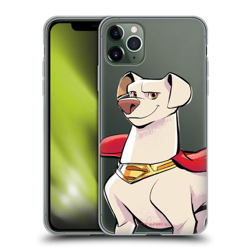 DC League Of Super Pets Graphics Krypto Soft Gel Case for Apple iPhone 11 Pro Max
