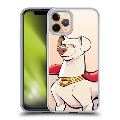 DC League Of Super Pets Graphics Krypto Soft Gel Case for Apple iPhone 11 Pro