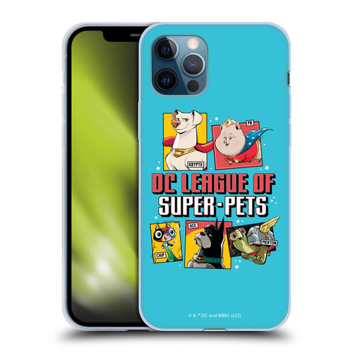 DC League Of Super Pets Graphics Characters 2 Soft Gel Case for Apple iPhone 12 / iPhone 12 Pro