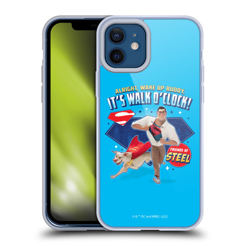 DC League Of Super Pets Graphics It's Walk O' Clock Soft Gel Case for Apple iPhone 12 / iPhone 12 Pro