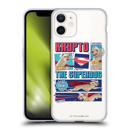 DC League Of Super Pets Graphics Krypto The Superdog Soft Gel Case for Apple iPhone 12 Mini