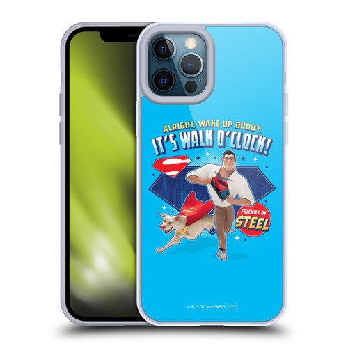 DC League Of Super Pets Graphics It's Walk O' Clock Soft Gel Case for Apple iPhone 12 Pro Max