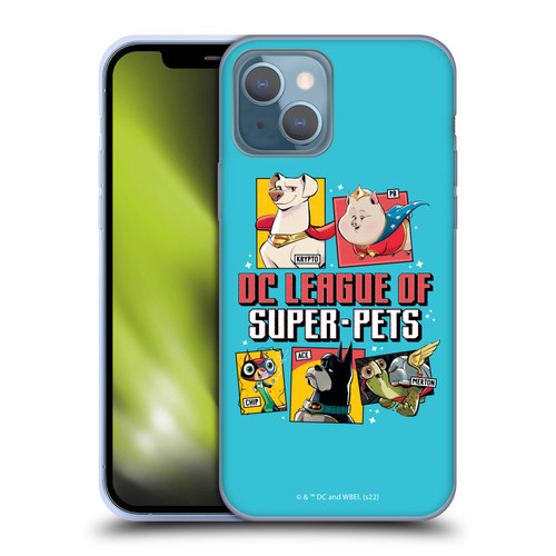 DC League Of Super Pets Graphics Characters 2 Soft Gel Case for Apple iPhone 13