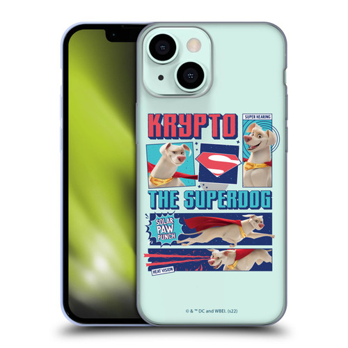 DC League Of Super Pets Graphics Krypto The Superdog Soft Gel Case for Apple iPhone 13 Mini
