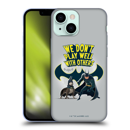 DC League Of Super Pets Graphics We Don't Play Well With Others Soft Gel Case for Apple iPhone 13 Mini