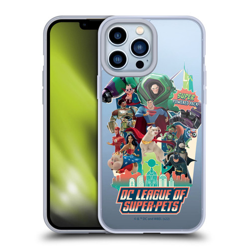 DC League Of Super Pets Graphics Super Powered Pack Soft Gel Case for Apple iPhone 13 Pro Max